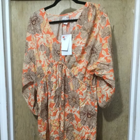 Band Of the Free Dresses & Skirts - NWT Band of the Free Bohemian Hippie Mini Women's dress Size L 3/4 Sleeve NWT